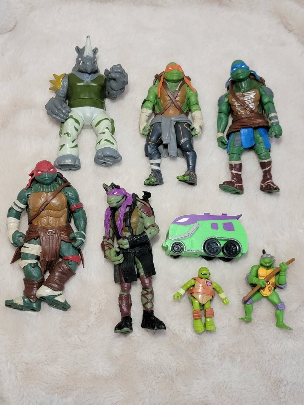 2014 Playmates Teenage Mutant Ninja Turtles TMNT Movie Action Figures Lot of 5